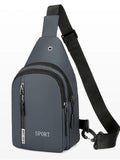 Premium Men’s Tactical Sport Chest Sling Bag for Travel & Hiking - Black