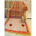 Nikkah Bridal Red Dupatta with Qabool Hai Embroidery & 4-Side Kiran Lace – Premium Wedding Veil for Bride