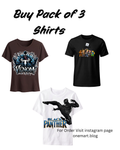 Pack of 3 stylish T-shirts for boys